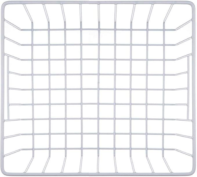 6 Pack Wire Storage Baskets for Organizing, Freezer Organizer Bins, Pantry Organization Bins Cabinets - Metal Basket Kitchen, Laundry, Fridge, Bathroom Countertop Organizer, Pearl White
