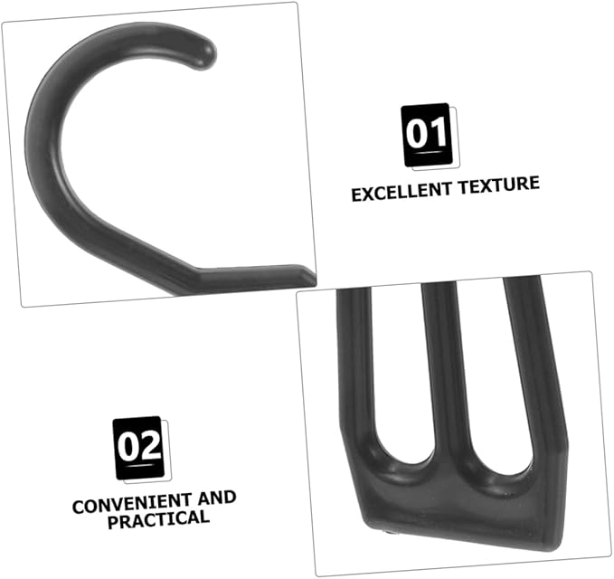 ABOOFAN 25pcs Hanging Shoe Hooks for Display and Drying Expandable Plastic Shoe Rack Organizer for Closet Double Hooks for Home and Retail Use Space-Saving Storage Solution