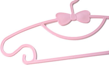 YYaaloa 10pcs Kids Clothes Hangers - Baby & Toddler Plastic Hangers (Pink, 10pcs)