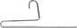 Mawa by Reston Lloyd Reverse Hook Trouser Series Non-Slip Space-Saving Clothes Hanger with Single Rod for Pants, Style KH/35U, 1-Each, Silver