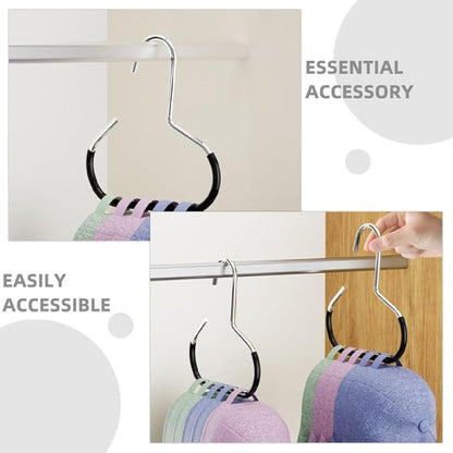 BESTOYARD 10-Pack Scarf Ring Hangers Non-Slip Metal Closet Organizer for Ties Scarves Belts and Tank Tops with Protective Coating 5.90X5.51 Inches