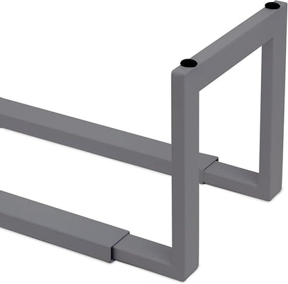 QUALIAZERO 2-Tier Expandable Shoe Rack – Durable Organizer Shelf for Entryways, Bedrooms, Bathrooms, and Laundry Rooms (STORMY MIST, 2 PACK)