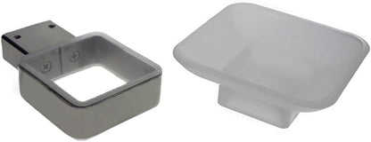 QT Modern Bathroom Soap Dish - Extremely Stylish Made from 304 Brushed Stainless Steel - Water and Rust Proof, Wall Mounted, Easy to Install