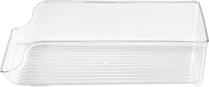 Clear Transparent Universal Refrigerator Storage Bin for Soda Cans