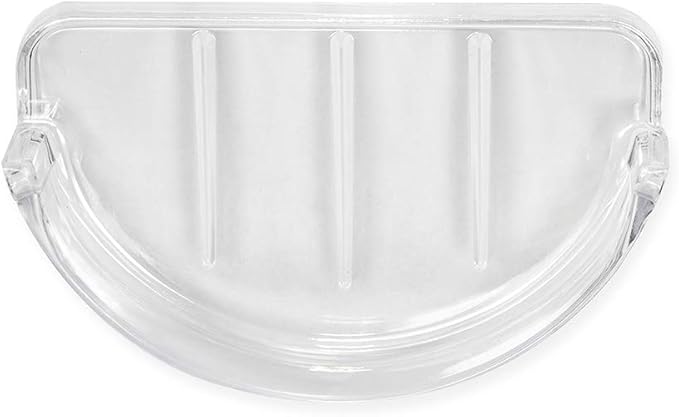 EZ-FLO Clear Replacement Bathroom Plastic Soap Dish, 15204