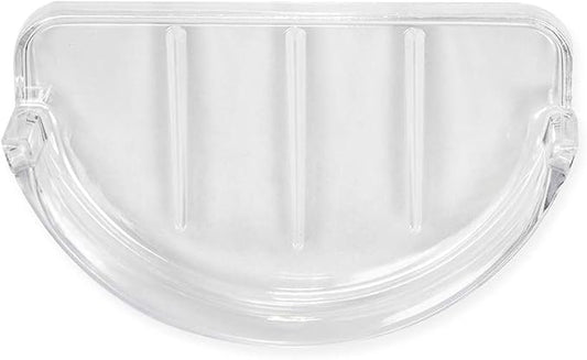 EZ-FLO Clear Replacement Bathroom Plastic Soap Dish, 15204
