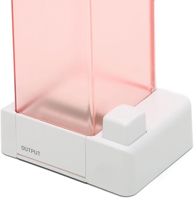 Automatic Cotton Dispenser Clear, Minimalist Modern Design Caddy for Home Bathroom Easy Refill Space Saving Storage