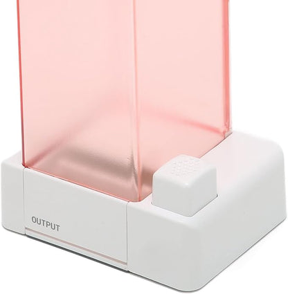 Automatic Cotton Dispenser Clear, Minimalist Modern Design Caddy for Home Bathroom Easy Refill Space Saving Storage