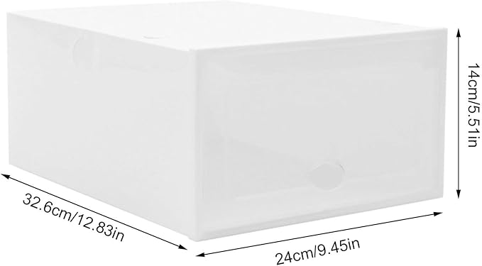 for 20pcs Sneaker Display Case Organizer Stackable Shoe Storage Box Set Stackable