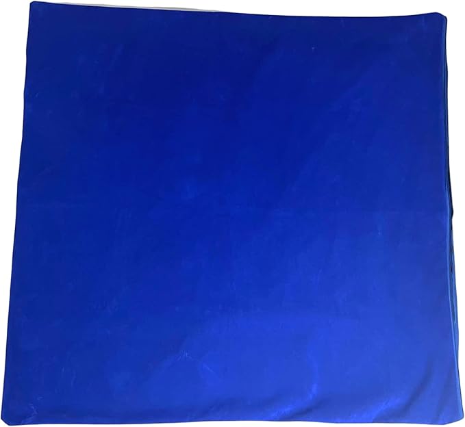 Velvet Blue Anti Tarnish Silver Jewelry Storage Bag, 28x28 inches, Zippered, Square, Airtight Protection, 784 sq. in., 1 Set
