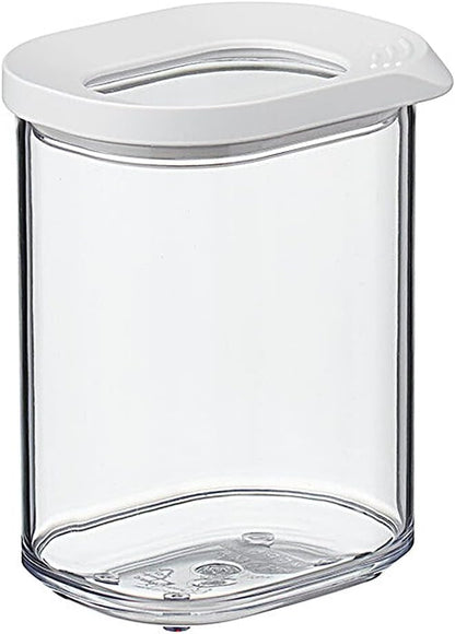 Mepal Modula Small Transparent Food Storage Container 12oz/375ml | Perfect for Dry Goods | Dishwasher Safe | White Framed Lid | BPA Free | Made in Holland