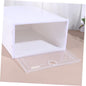 iplusmile 6pcs Transparent Shoe Boxes Thickened Drawer Type Organizer for Closet Dust Plastic Storage for High Heels Sneakers Boots Stackable Multi Functional Shoe Container with Random
