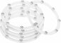 MECCANIXITY 4inch Rotating Swivel Stand with Steel Ball Bearings Annular Lazy Susan Base Turntable for Kitchen Corner Cabinets, 98 x 82mm White Pack of 6