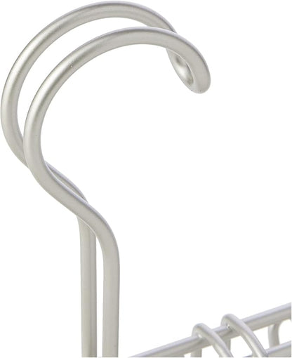 iDesign Classico Closet Organizer Rack for Ties, Belts - 14 Hooks, Satin
