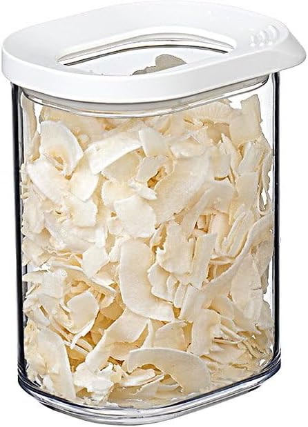 Mepal Modula Small Transparent Food Storage Container 12oz/375ml | Perfect for Dry Goods | Dishwasher Safe | White Framed Lid | BPA Free | Made in Holland
