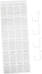 Happyyami 24-Pocket Over-the-Door Hanging Storage Bag Waterproof Fabric Organizer for Shoes Keys and Small Items for Home Bedroom and Bathroom Use