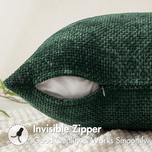 MIULEE Decorative Couch Throw Pillow Covers 18x18 in Christmas Green 2 Pack - Image 5