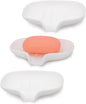 3 Pack Soap Bar Holder, AIMAIAIMAI Self Draining Soap Dish, Quick Drainage, Soap Dishes for Bathroom, Shower, Silicone Soap Tray for Kitchen, Dishwasher Safe (White)