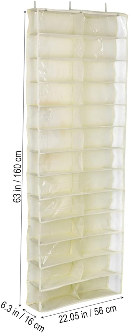 over The Door Shoe Organizer Closet Rack Space Saver for Shoes Slippers Belts Scarves