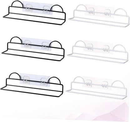 PRETYZOOM 6Pcs Wall Hanging Slipper Rack Holder Easy Install No Drilling Space Saving Shoes Organizer for Home for Tidy Bathrooms for Slippers Sandals