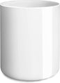 LATCHHOOK White Large Utensil Holder for Kitchen Counter, High 7.2” Glossy Ceramic Utensils Crock for Countertop, Spatula Cooking Utensil Holder Easy to Clean for Farmhouse 7.2×5.8 INCH