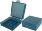 Soap Holder 2 Pack, Shower Bar Case Box Fit Dr Squatch, Waterproof Travel Container with Lid, Square Bathroom Soap Dish for Camping Gym Outdoor Traveling (Blue)