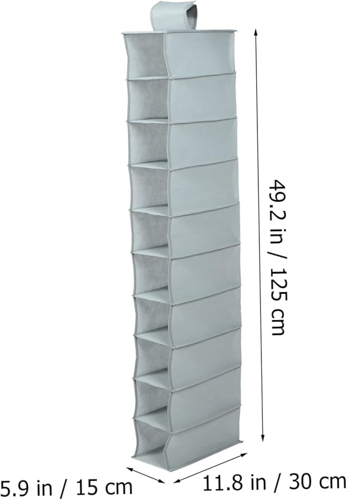 Ciieeo Foldable Shoe Storage Rack Portable Organizer for Closet Non-Woven Hanging Bag for Indoor/Outdoor Use Convenient for Home and Dormitory