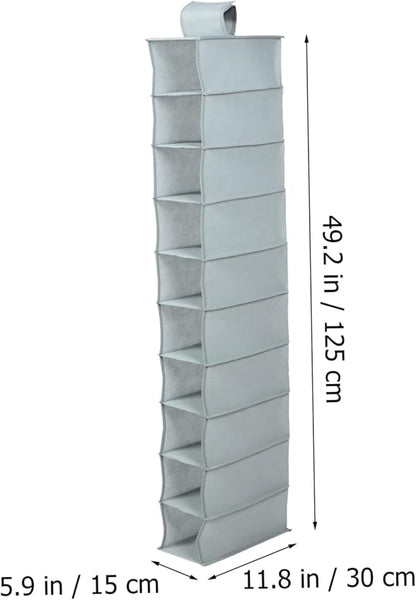 Ciieeo Foldable Shoe Storage Rack Portable Organizer for Closet Non-Woven Hanging Bag for Indoor/Outdoor Use Convenient for Home and Dormitory