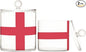 DOMIKING Flag England 2 Pack Bathroom Canisters Cotton Swab Holder Dispenser Plastic Cotton Ball Jar Acrylic Storage Containers for Cotton Ball Hair Clips Floss Picks