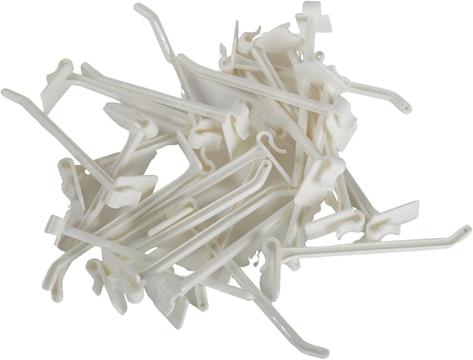 SSWBasics 24-Peg White Wire Countertop Rack - 18"W x 20"H - Display Racks for Vendors, Retail, Convenience, Craft Fairs, and Thrift Stores - Impulse Buy Display at Checkout - Use for Home Jewelry