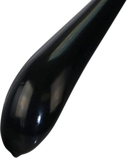 Mawa by Reston Lloyd BodyForm Series Non-Slip Space Savings Clothes Hanger with Pants Bar, 16-1/2", Style 42/LS, Set of 2, Black