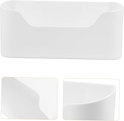 2Pcs Wall Mounted Storage Boxes Adhesive Cabinet Door Organizers for Efficient Space Saving Floating Containers for Makeup Sundries and Pantry Items Stylish