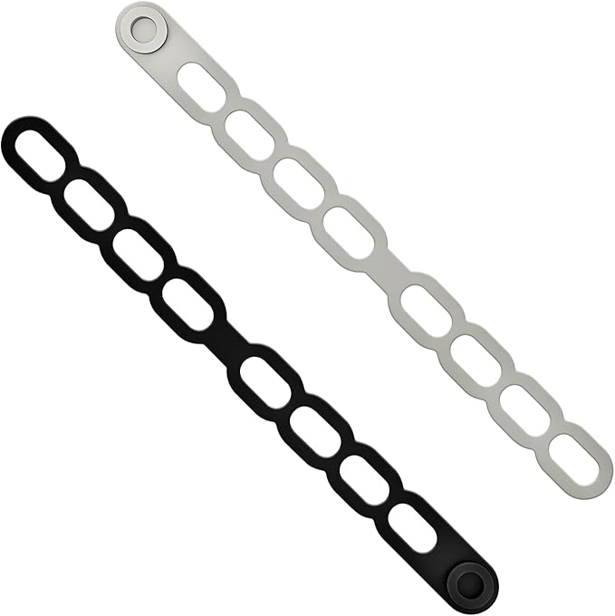 2 Pcs Silicone Pot Cover Fixing Strap, Minimalist Crock Pot Lid Holder Supplies, Silicone Straps Suitable for Storing Curtains, Yoga Mats & Pot Covers