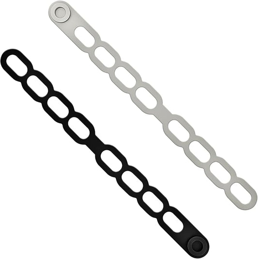 2 Pcs Silicone Pot Cover Fixing Strap, Minimalist Crock Pot Lid Holder Supplies, Silicone Straps Suitable for Storing Curtains, Yoga Mats & Pot Covers