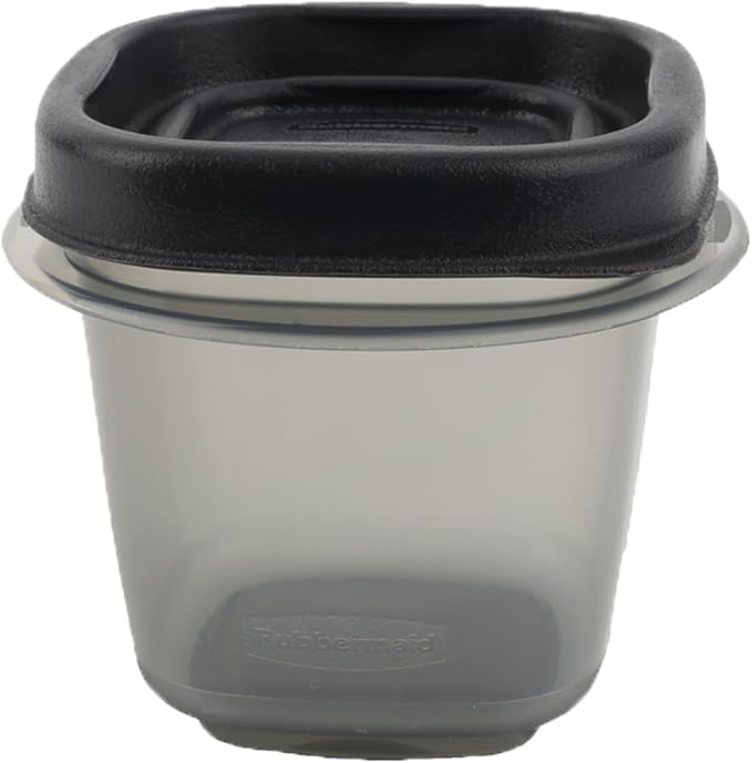Bundle Food Storage Container Set, Easy Find Lids with Chalk Pen And Chalk Labels (Silver, Half Cup Pack of 4)