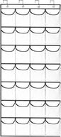 Veemoon 28-pocket over Door Storage Bag White Mesh Organizer Large Capacity Hanging Closet Door Organizer for Shoes and Accessories Space-saving Hanging Storage for Entryway and Home