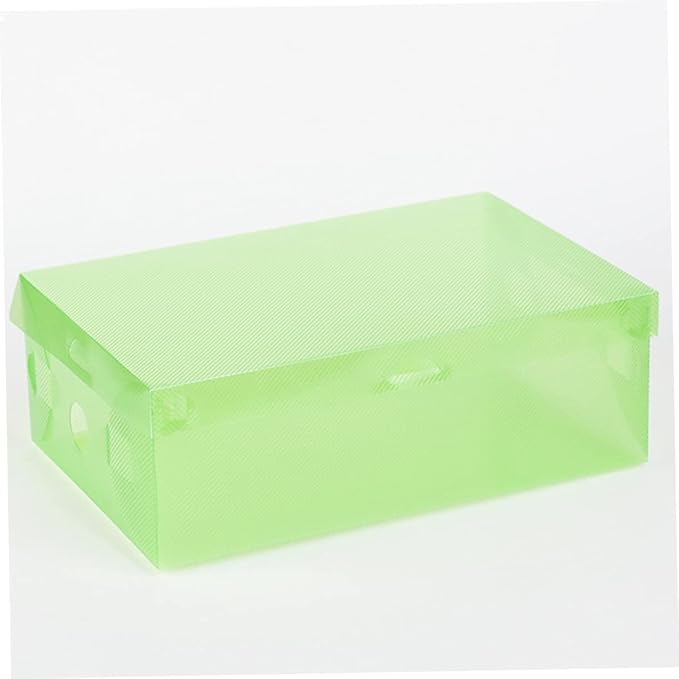 Ciieeo 7pcs Cardboard Shoe Boxes Lids Storage Boxes for Organizing Shoes Plastic Storage Foldable Stackable Household