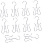 IMIKEYA 10Pcs Plastic Shoes Drying Hook Double Hook Design for Slippers Boots and Towels and Strong Shoe Hangers for Easy Organization and Space Saving