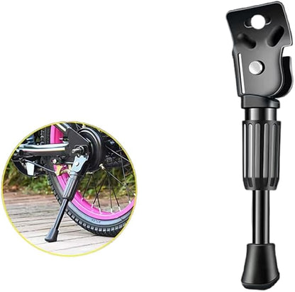 MINILUJIA Upgraded Spring Built-in Kids Bike Kickstand For 12/14/16/18/20 Inch Children’s Bicycle Stand Support Rack (12inch)