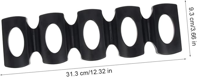 LABRIMP Refrigerator Beer Holder Mat Silicone Beverage Storage Rack for Fridge Easy to Clean Beer Bottle Organizer for Cans and Bottles Black