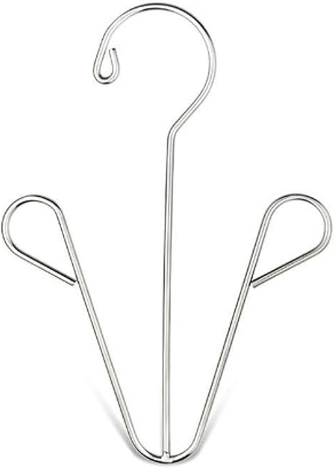 HERCHR 5 Pack Shoes Hangers Hanging Drying Rack, Hanging Shoe Organizers Shoe Hooks for Closet Organizer Storage(Silver)