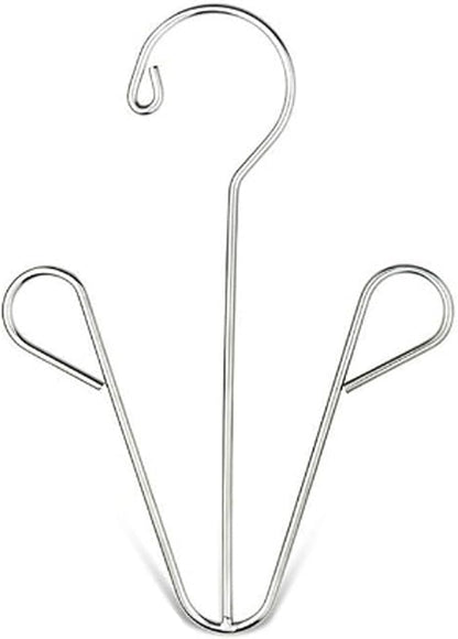 HERCHR 5 Pack Shoes Hangers Hanging Drying Rack, Hanging Shoe Organizers Shoe Hooks for Closet Organizer Storage(Silver)