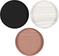3Pcs Bathroom Trays with Anti Slip Bottom Decorative Silicone Vanity Trays Space Saving Perfume Trays for Candle Soap Shampoo (Round)
