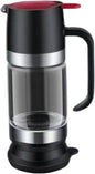 Honey Dispenser Glass Honey Dispenser No Drip 300ml Jar with Holder Base Multi-Purpose Syrup for Toast, Coffee & More