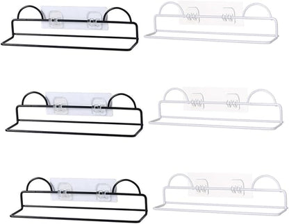 PRETYZOOM 6Pcs Wall Hanging Slipper Rack Holder Easy Install No Drilling Space Saving Shoes Organizer for Home for Tidy Bathrooms for Slippers Sandals