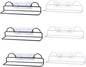 PRETYZOOM 6Pcs Wall Hanging Slipper Rack Holder Easy Install No Drilling Space Saving Shoes Organizer for Home for Tidy Bathrooms for Slippers Sandals