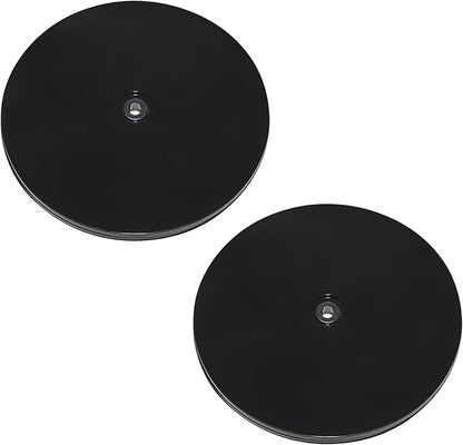 2 Pcs Black 7 inch Acrylic Lazy Susan Rotating Turntable Organizer Bearings - Round Swivel Plate for Spice Rack, Table, Cake, Kitchen Pantry