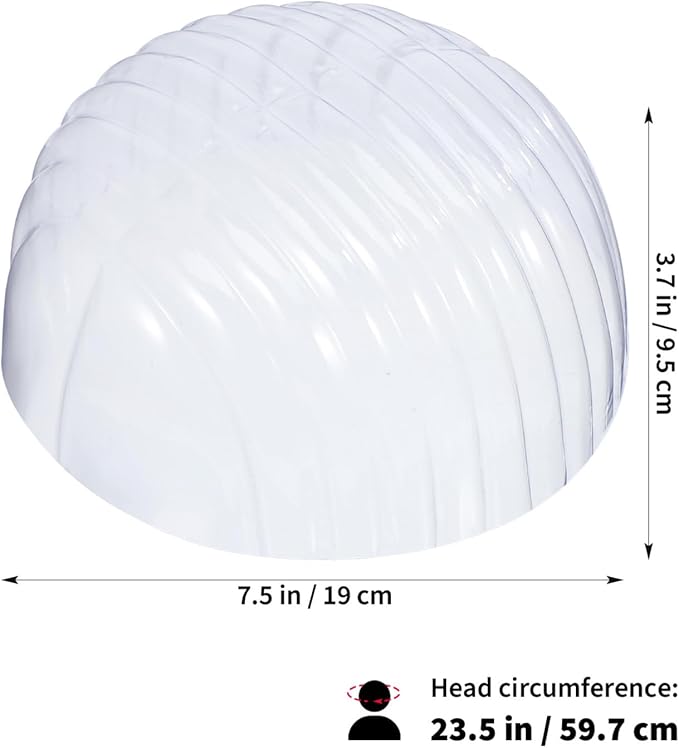 SEWACC 10pcs Baseball Caps Inserts Shaper Plastic Hat Inner Support, Clear Display Holder Cap Inner Liner, 7.48 x 7.48 x 3.93 Inch