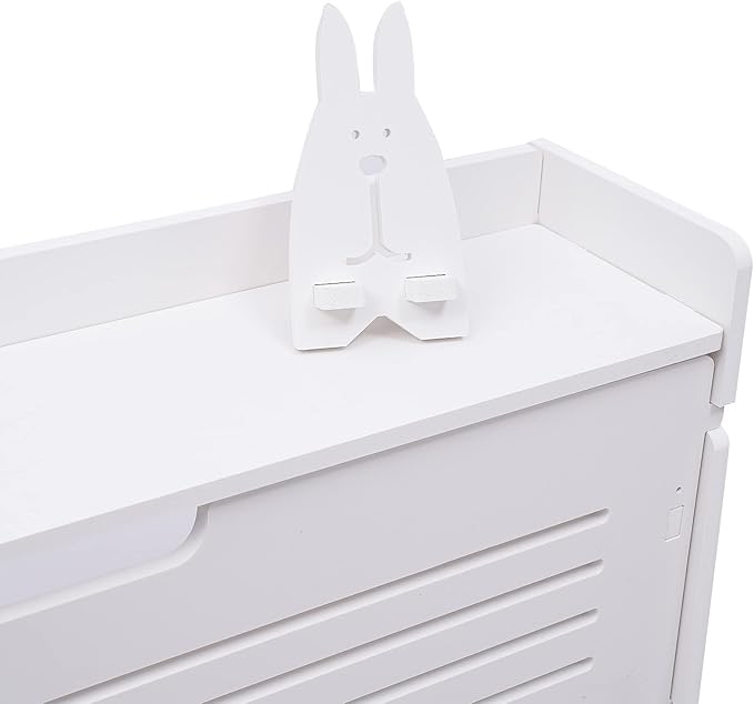 3-Layer Shoe OrganizerModern Shoe Storage Cabinet White Tipping Shoe Cabinet Shoe Rack Cabinet for Entryway Ultra-Thin Shoe Cabinet Entryway Shoe Storage 27.56 * 6.69 * 42.91inch