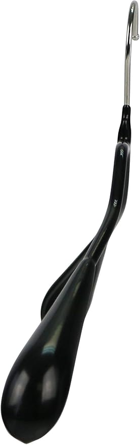 Mawa by Reston Lloyd BodyForm Series Non-Slip Space Saving Clothes Hanger with 2 Clips for Pants or Skirts, Style 42/LK , 1-Piece, Black